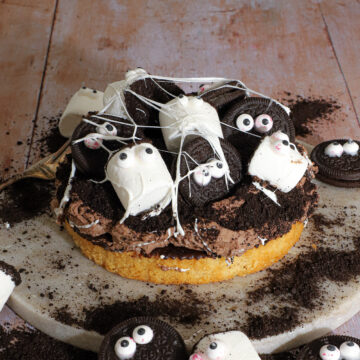 Halloween mazarinkage med kakaocreme - Nem opskrift på 20 min
