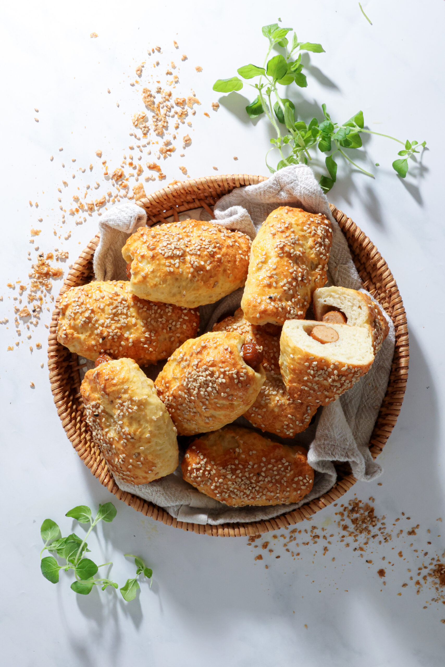 Protein pølsehorn – Sundere proteinrige pølsehorn med hytteost