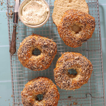 Protein bagels med græsk yoghurt - Kun 4 ingredienser