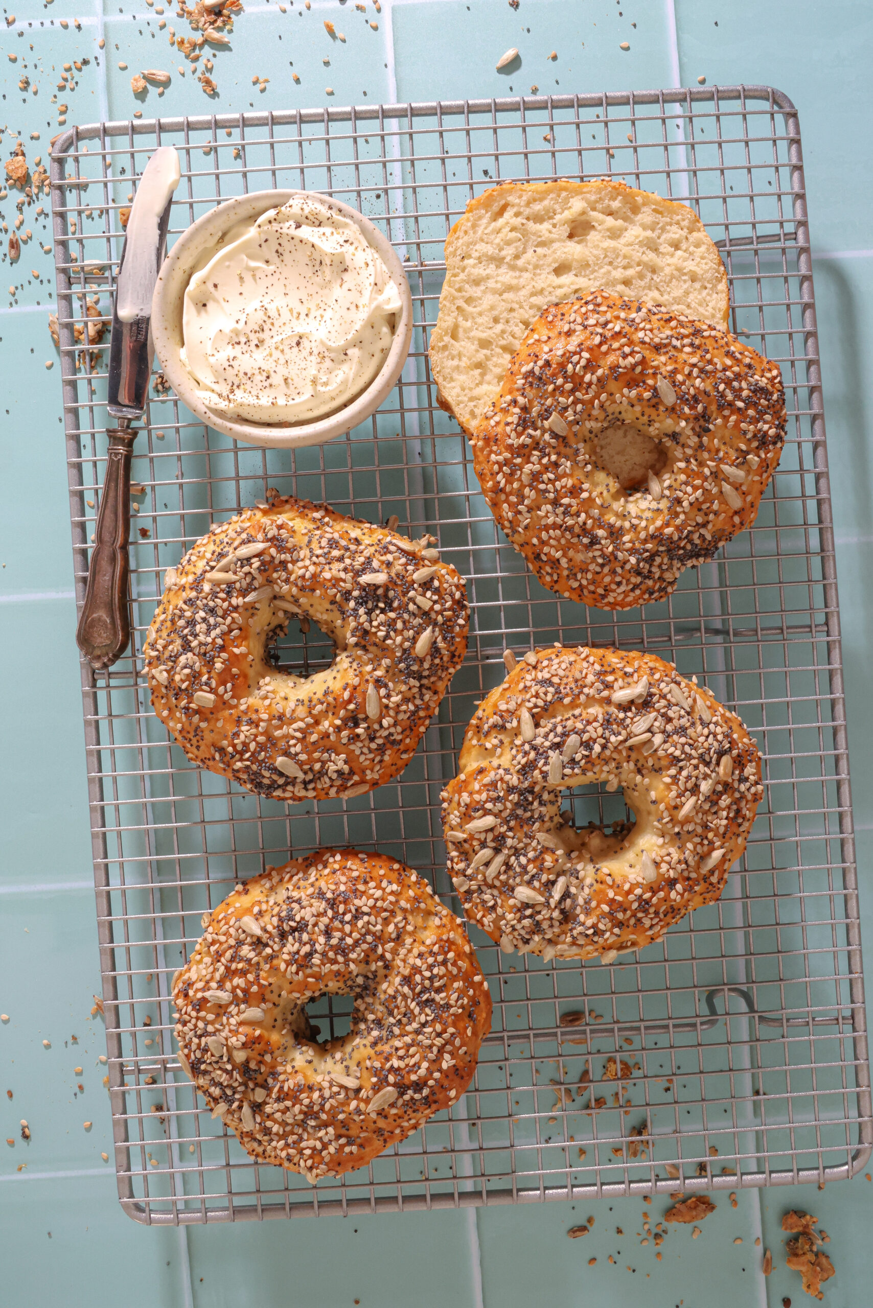 Protein bagels med græsk yoghurt - Kun 4 ingredienser