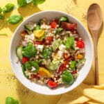 Tomatsalat med perlecouscous og feta - Nem og hurtig opskrift