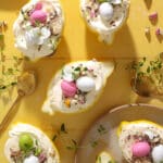 Citron cheesecake i citronskaller - Nem og smuk påske dessert