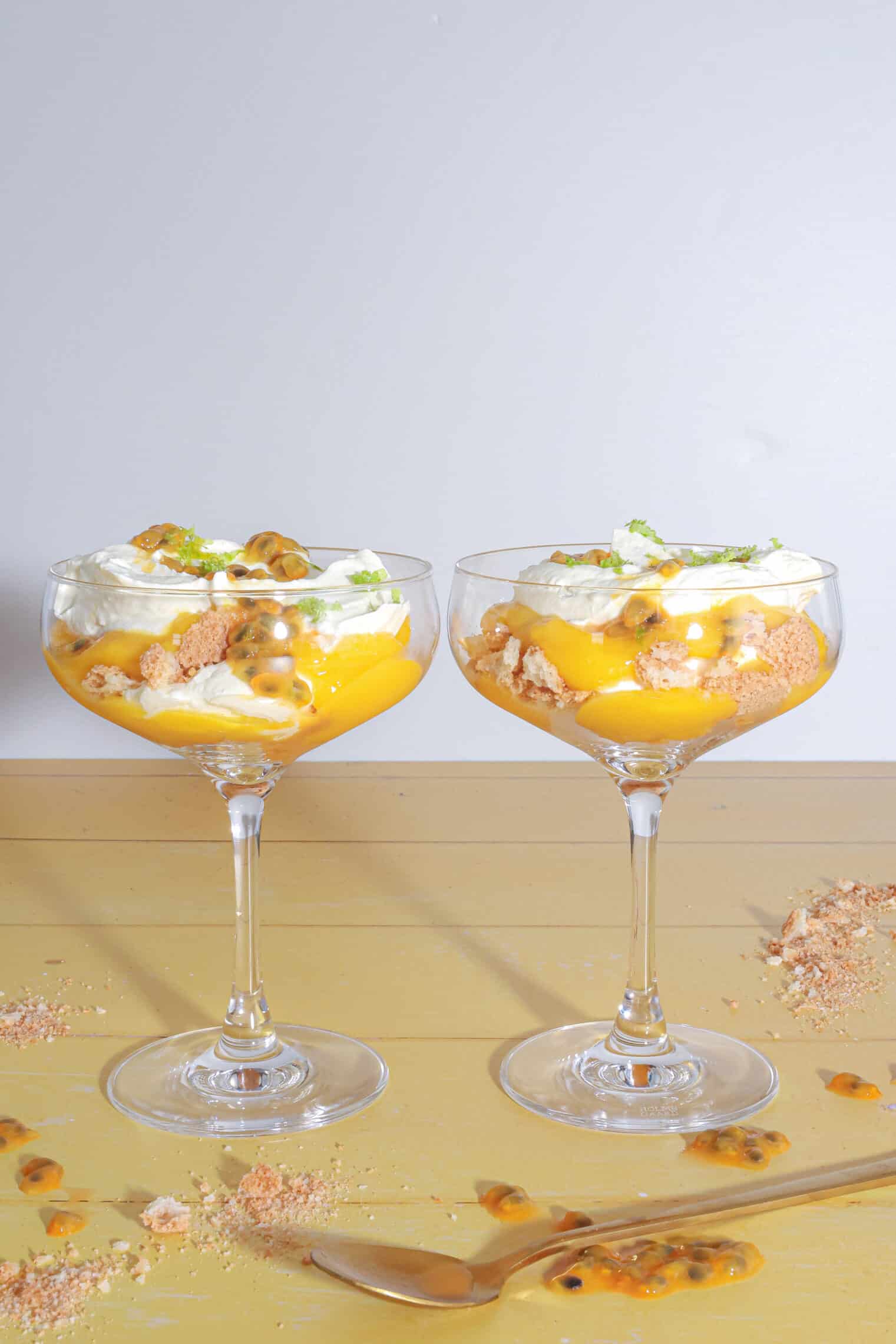 Trifli med mango, lime og passionsfrugt – Nem Solero trifli