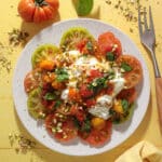 Tomatsalat med bagte tomater og burrata - Nemt tilbehør