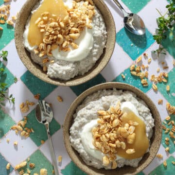 Chiagrød a la gammeldags æblekage - Nem og sund morgenmad