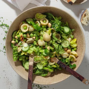 Grøn pastasalat med asparges og ærter - frisk og nem opskrift