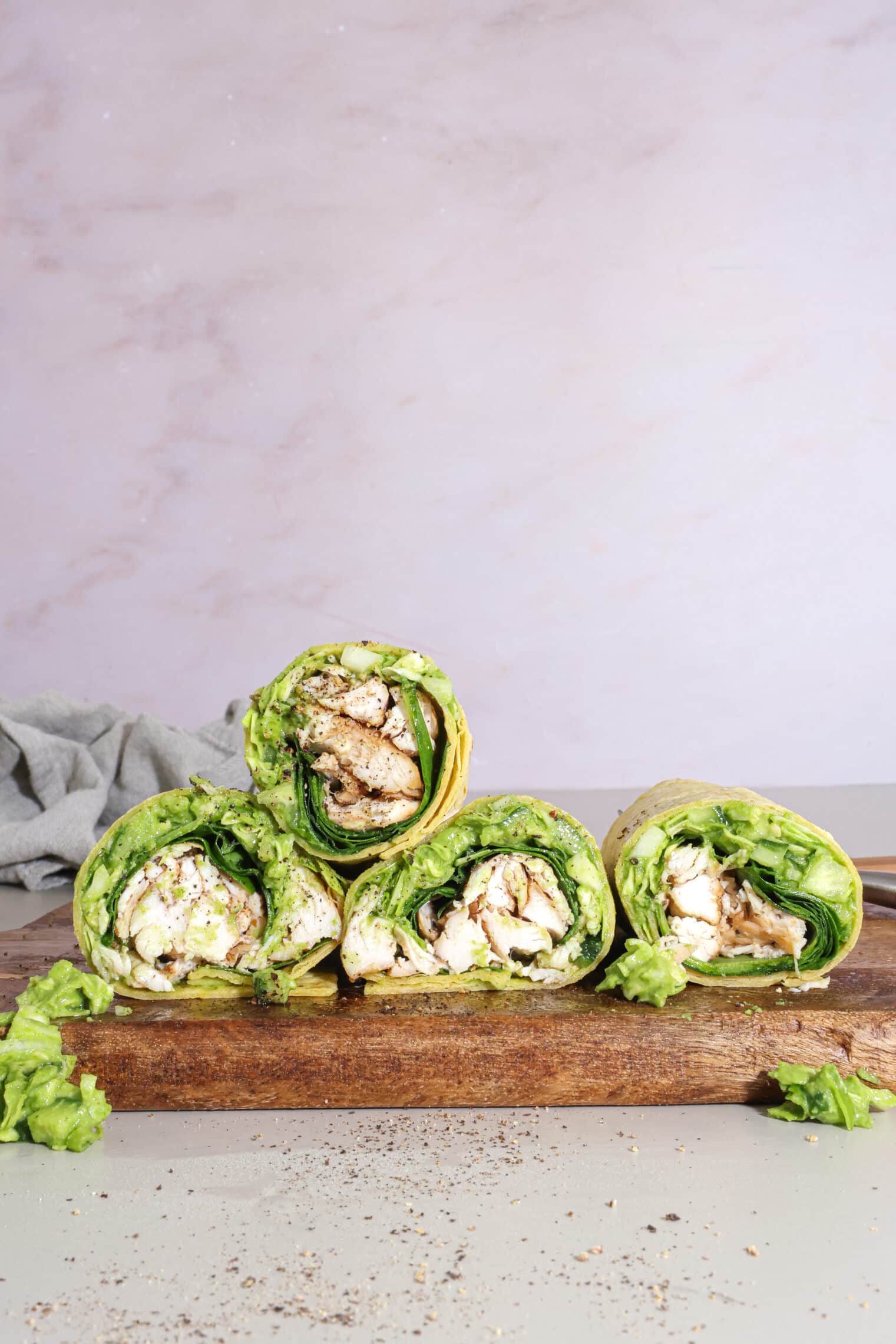 Green goddess wrap med kylling - Nem frokost med kylling