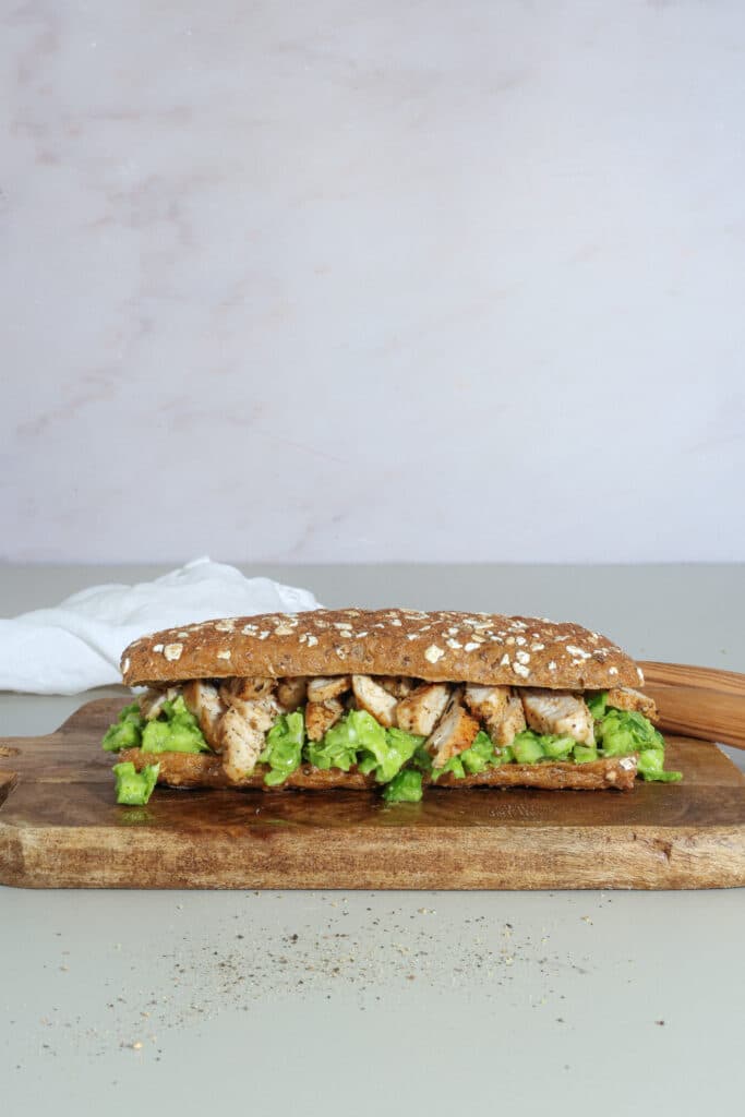 Green goddess sandwich med cajun kylling - Nem kyllingesandwich