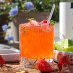 Jordbær Margarita - frisk cocktail med lime og friske jordbær