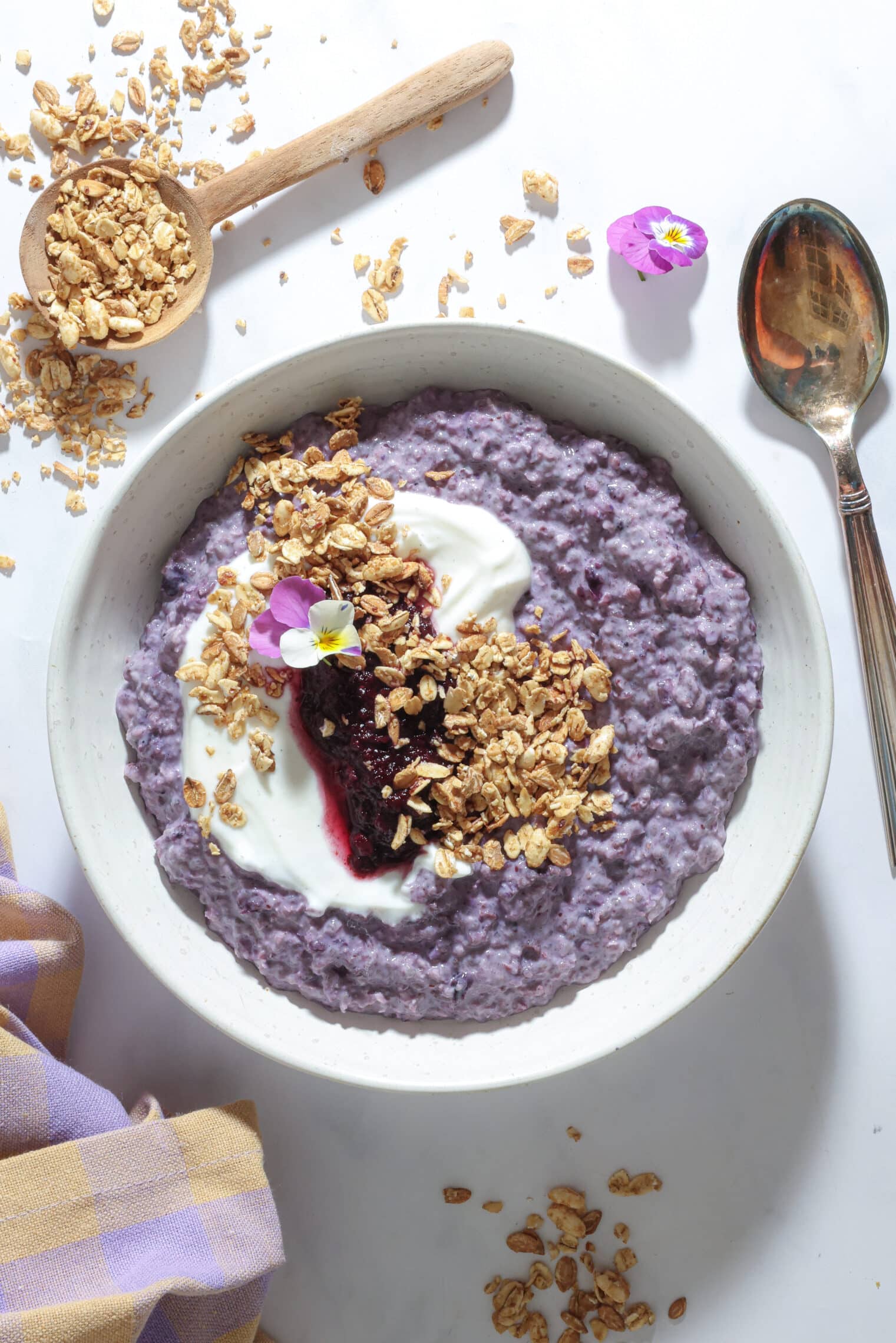 Overnight oats med blåbær og vanilje - Sund og nem morgenmad