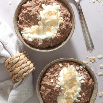 Overnight oats a la Den du ved nok – køleskabsgrød med kaffe og kakao
