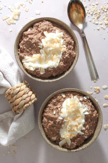 Overnight oats a la Den du ved nok – køleskabsgrød med kaffe og kakao