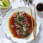 Wagyu tataki - Tataki af wagyu striploin - Saftig beef tataki