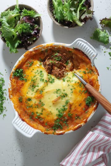 Hachis Parmentier – Fransk shepherd’s pie med tyksteg