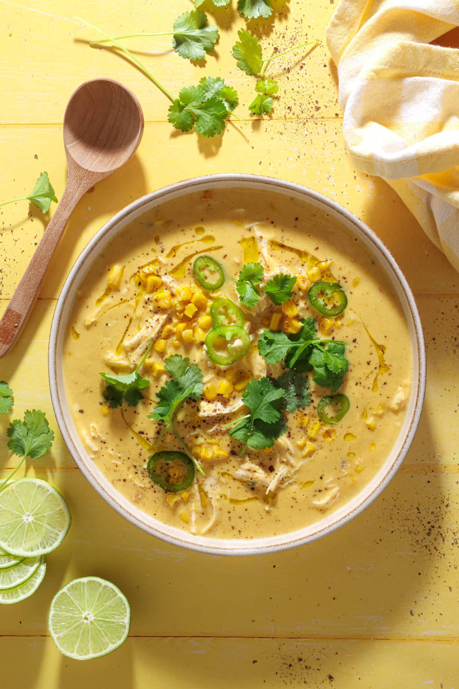 Mexicansk majssuppe med kylling – cremet og spicy