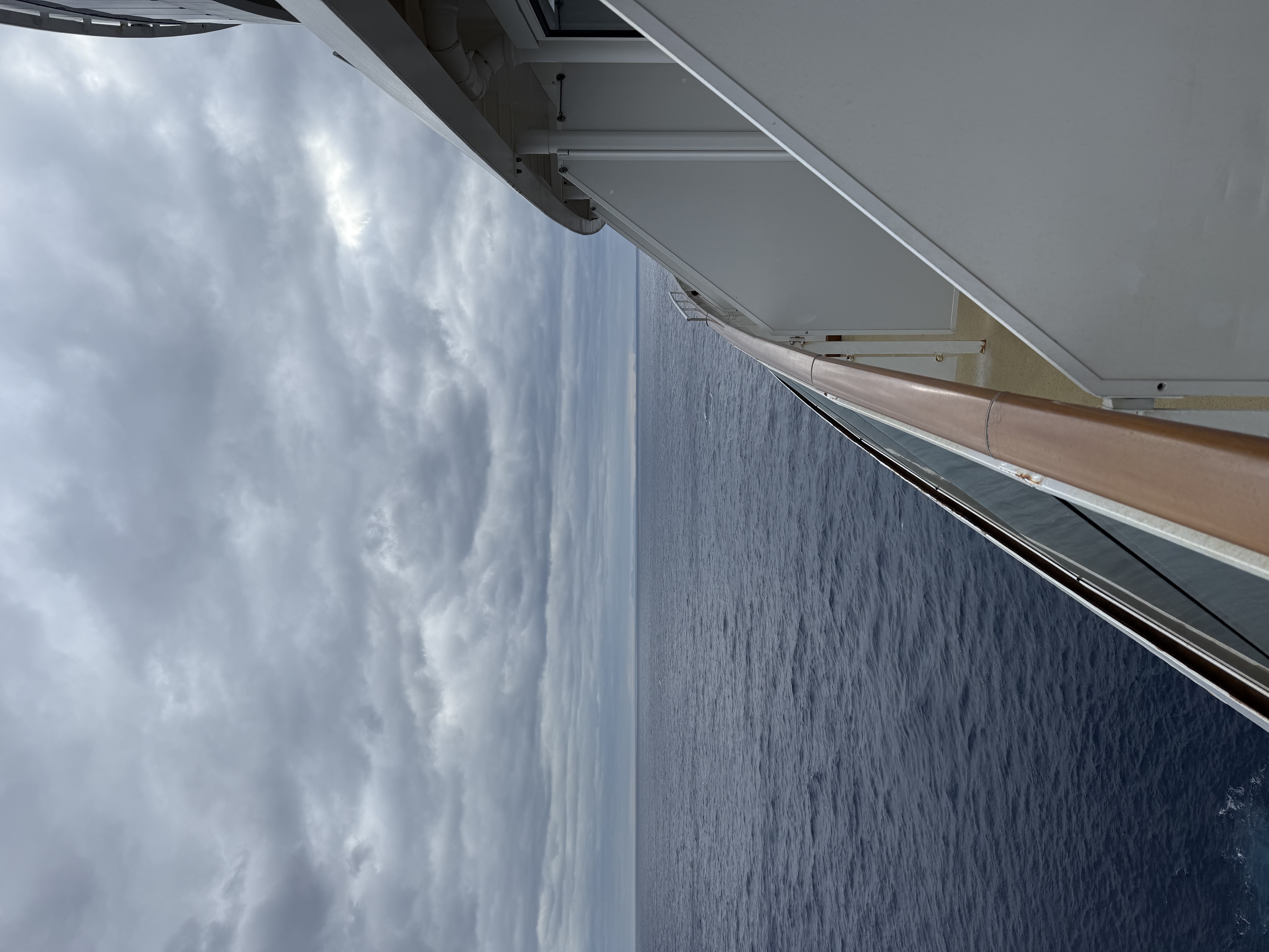 Havet sett från Norwegian Escape på väg mot Cozumel