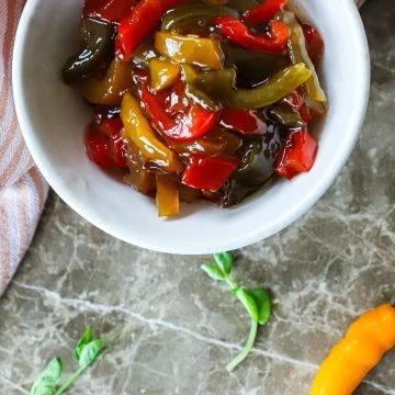 Sød syltede peberfrugter med chili - Opskrift på syltet chili
