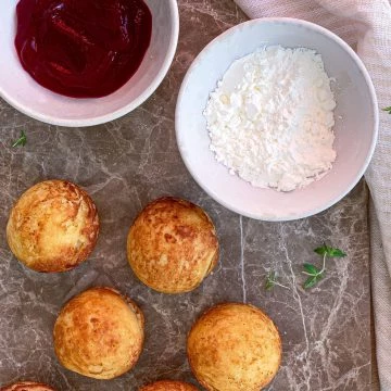 Madæbleskiver - Opskrift på æbleskiver med bacon