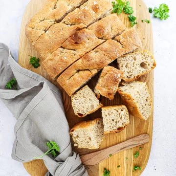 Focaccia brød - Opskrift på hurtig og nem focaccia brød
