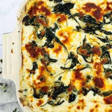 Lakselasagne - Opskrift på lakselasagne med spinat og ricotta
