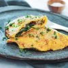 Omelet med kylling, ost og spinat - Opskrift på nem morgenmad