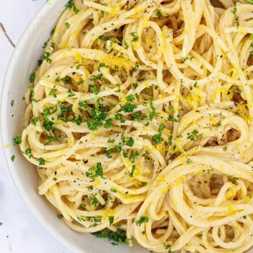 Citronpasta - Opskrift på lækker cremet citronpasta