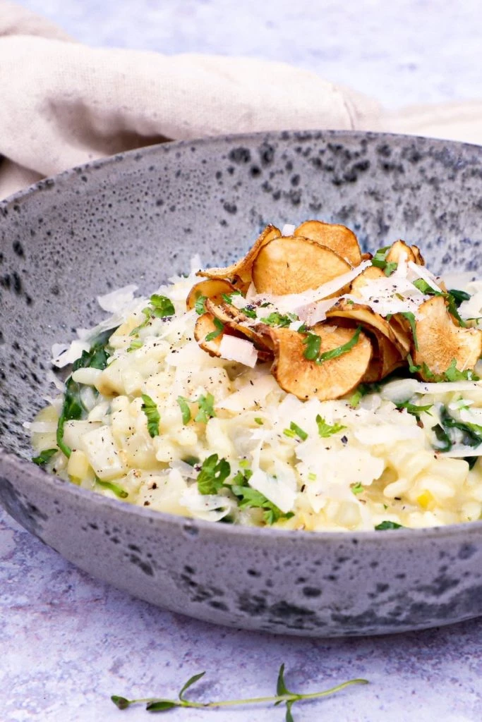 Jordskokkerisotto - Opskrift på risotto med jordskokker