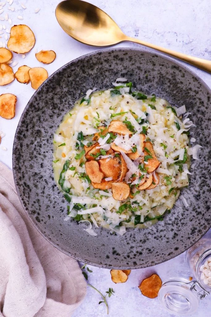 Jordskokkerisotto - Opskrift på risotto med jordskokker