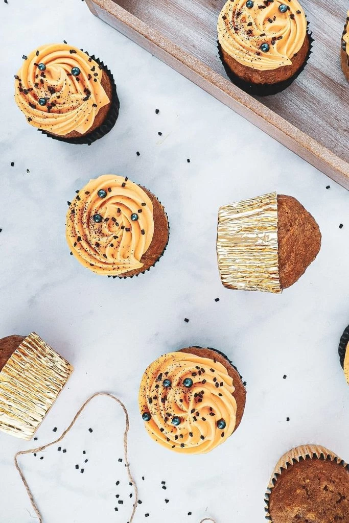 Græskarmuffins - Opskrift på halloween muffins med græskar