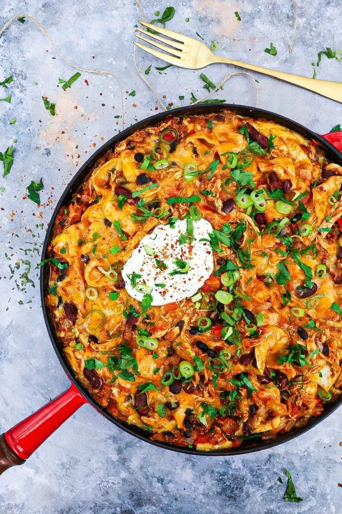 One pot mexicansk taco - Opskrift på tortilla med kylling