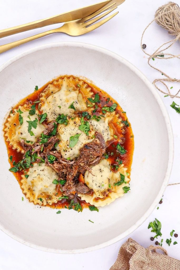Osso buco ravioli - Opskrift på ravioli med osso buco