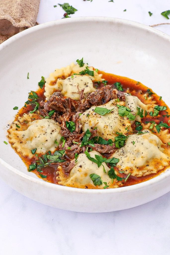 Osso buco ravioli - Opskrift på ravioli med osso buco