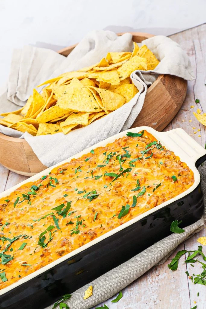 Ostedip - Opskrift på dip med ost, chili og hakket oksekød