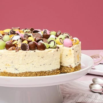 Påske cheesecake - Opskrift på cheesecake med citron og chokolade