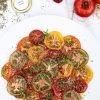 Tomat carpaccio - Tomatsalat med italiensk krydderi