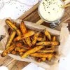 Søde kartoffelfritter - Opskrift på sød kartoffel pommes frites