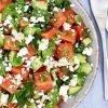 Vandmelonssalat - Opskrift på salat med vandmelon, feta og lime