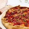 Galette - Opskrift på galette med tomater og ricotta creme