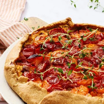 Galette - Opskrift på galette med tomater og ricotta creme
