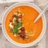 Tomatsuppe med bagte tomater - Opskrift på bagt tomatsuppe
