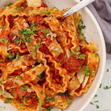 Salsiccia bolognese - Opskrift på bolognese med salsiccia