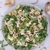 Salat med rejer, avocado og asparges - Opskrift på måltidssalat med rejer