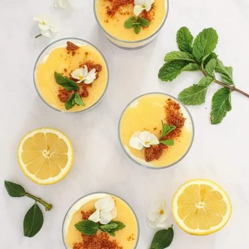 Cheesecake med citron i glas - Cheesecake uden husblas