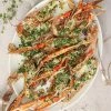 Grillet jomfruhummer med smør, hvidløg og persille