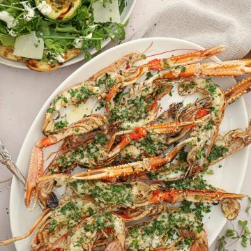 Grillet jomfruhummer med avocadosalat - Jomfruhummer på grill