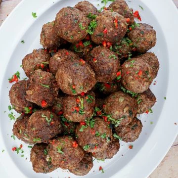 Græske frikadeller i Airfryer - Græske kødboller i Airfryer
