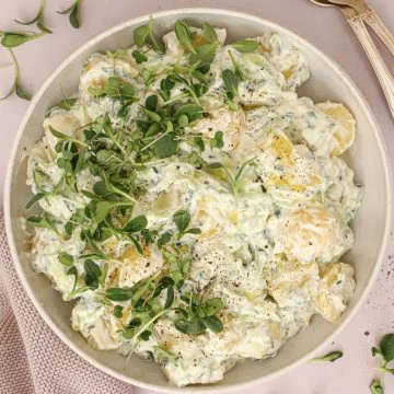 Tzatziki kartoffelsalat - Opskrift tzatziki kartoffelsalat