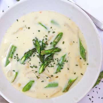 Aspargessuppe - Opskrift på klassiske cremet aspargessuppe