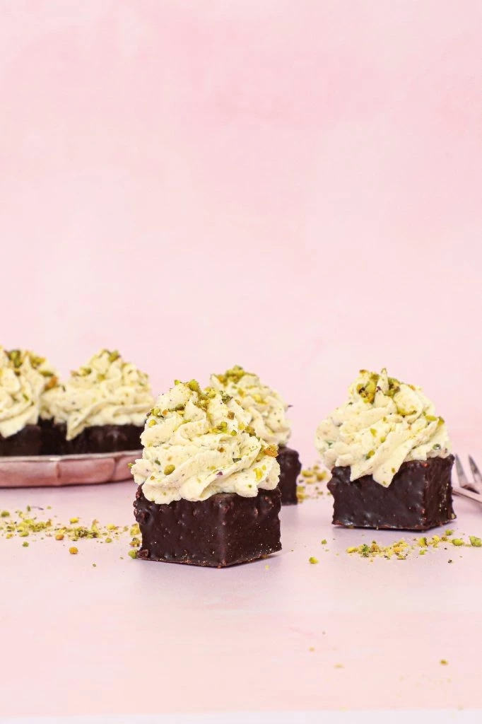 Mazarin bites med pistaciecreme - Mazarinkage med pistacie
