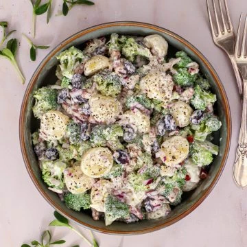Broccoli kartoffelsalat - Broccolisalat med kartofler